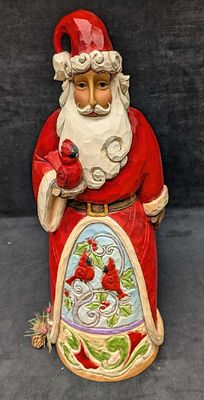 Jim Shore Holiday Living Santa Claus 19" Figurine. The resin figurine is approx 9" x 7" x 19 