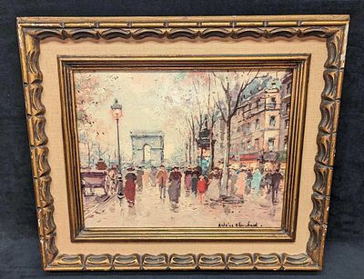 Framed Antonie Blanchard Champs Elysees Print. By Winde Fine Prints. This is approx 19 5/8" x 1 
