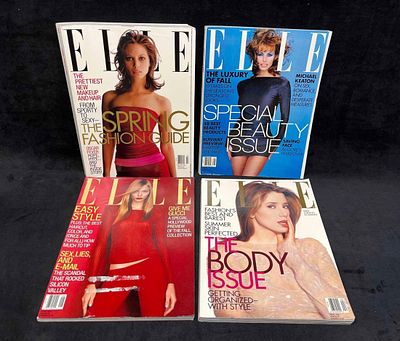 Four Vintage Elle Magazines From 1997. This lot contains Four Vintage Elle Magazines From 1997. 