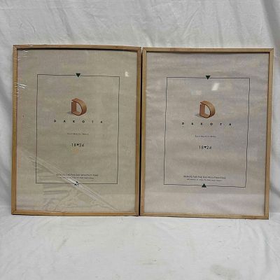 Set of MCS Dakota 18" x 24" Majestic Maple Solid Wood Photo Frames. Lot of two (2) matching MCS 