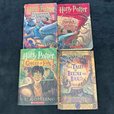 Harry Potter Paperback Lot and The Tales of Beedle the Bard Hardcover J.K. Rowling Book Set. Lot 