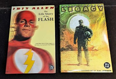 2 DC Comics Green Lantern And The Flash Hardcover Comics. This lot includes: 
(1) Iris Allen - 