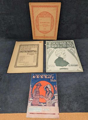 4 Vintage Sheet Music & Paperback Collection. 4 Vintage Sheet Music &amp; Paperback Collection. 