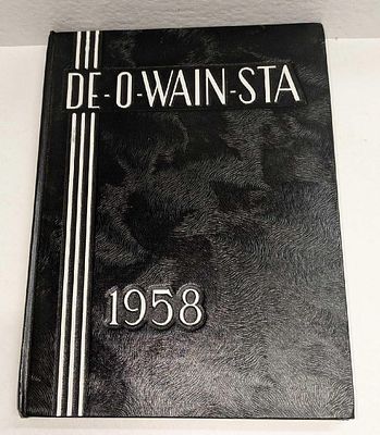 1958 Rome Free Academy Yearbook Hardcover. This hardcover yearbook is approx 8 1/4" x 1/2" x 