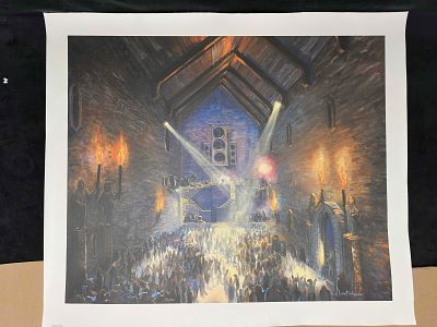 Ivan Clarke Cathedral of Rock Medium Giclee on Canvas. Ivan Clarke Cathedral of Rock Medium 