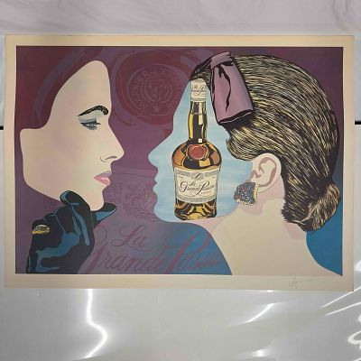 La Grande Passion Liqueur Clayton Lefevre Artist Signed Limited Edition Large Lithograph 1989. La 