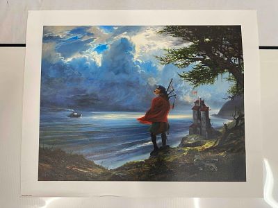 Beaconsfield Castle Medium Giclee on Canvas Lonely Dog Ivan Clarke. Lonely Dog Ivan Clarke 