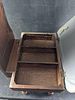 Vintage Butlers Chair With Leather Seat & Compartment. Vintage Butlers Chair With Leather Seat Image - 5