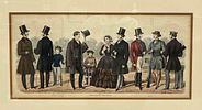 Framed Plate 1 "Gentleman's Magazine" London: 1856 Hand Colored Engraving. This lot contains a Image - 1