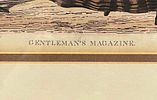 Framed Plate 1 "Gentleman's Magazine" London: 1856 Hand Colored Engraving. This lot contains a Image - 4