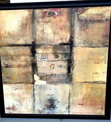 Very Large Canvas Abstract Print 9 Tiles. Very Large Print on Canvas Abstract Art. The print has 