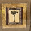 Stately Palm Tree Giclee Fine Art Framed Print by Mindeli Ornate Frame. This item is in good Image - 2