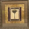 Stately Palm Tree Giclee Fine Art Framed Print by Mindeli Ornate Frame. This item is in good Image - 4