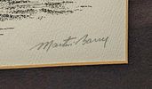 S&N Martin Barry B/W Sharps Island Lighthouse Print. S&amp;N Martin Barry B/W Sharps Island Image - 3