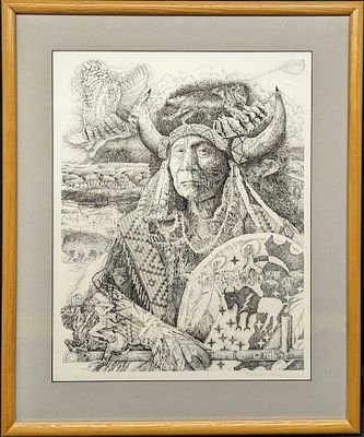 Framed Richard D Harris S&N Mountain Man Print. Framed Richard D Harris S&amp;N Mountain Man 