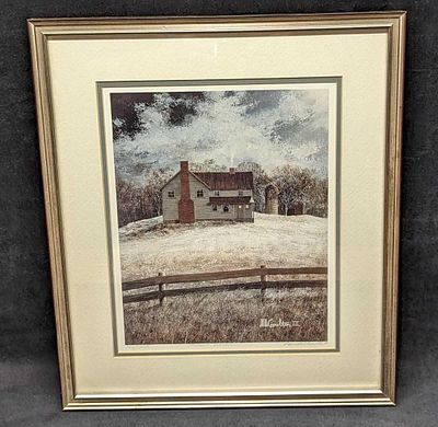 Framed S&N David Knowlton Moonlit Evening Print. Framed S&amp;N David Knowlton Moonlit Evening 