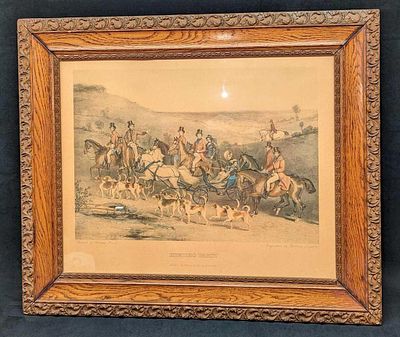 Hunting Party Engraving Thomas Lupton & Francis Grant. Hunting Party Engraving Thomas Lupton 
