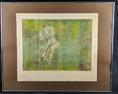 Framed Martin Sudars Artist Proof Dutchman 2 Nude. Here is an artist proof of Martin Sudars' 