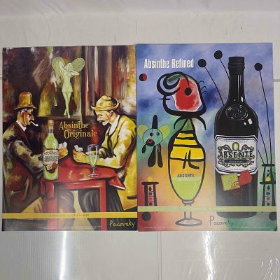 Absinthe Refined Ad Poster Homage by John Pacovsky Liquor Advertisement Set Lot of Eleven 11 Posters