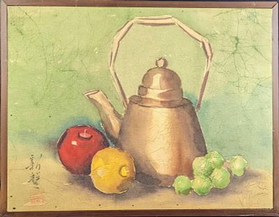 Batique Classics Reproduction Chinese Teapot & Candle. This is a Batique Chinese reproduction 