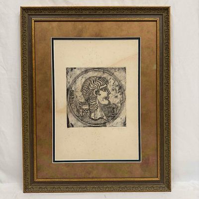Roman Emperor Nero Framed Art Print Signed Numbered and Dated. Roman Emperor Nero Framed Art 