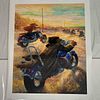 Bound For Beaconsfield Ivan Clarke Lonely Dog Series Medium Giclee on Canvas. Giclee on canvas Image - 1
