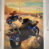 Bound For Beaconsfield Ivan Clarke Lonely Dog Series Medium Giclee on Canvas. Giclee on canvas Image - 2