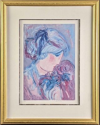 Barbara A Wood Vintage Limited Edition Lithograph This is a numbered and signed in pencil 