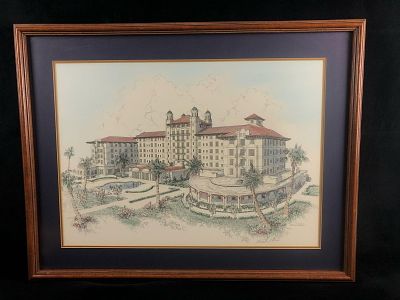 Vintage 1984 Double Signature Michael S Wolverton Numbered 129/750 Lithograph. This piece is in 