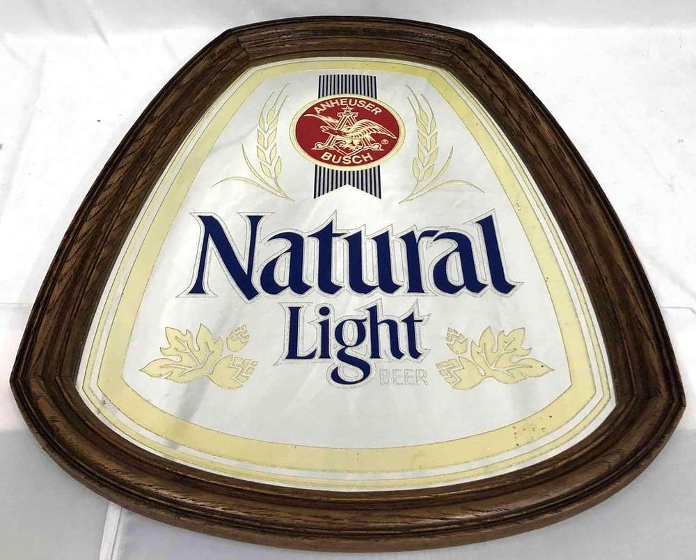 Lot 470: Anheuser Bush Natural Light Beer Mirror