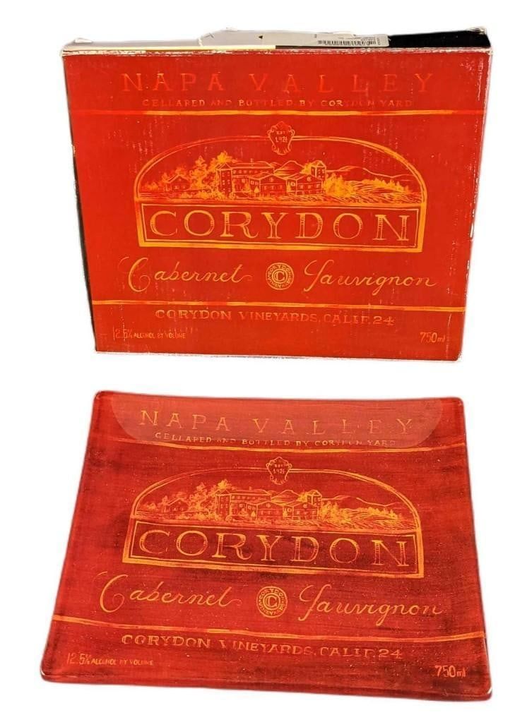 Lot 496: Napa Valley Corydon Classic Collection Glass Serving Platter