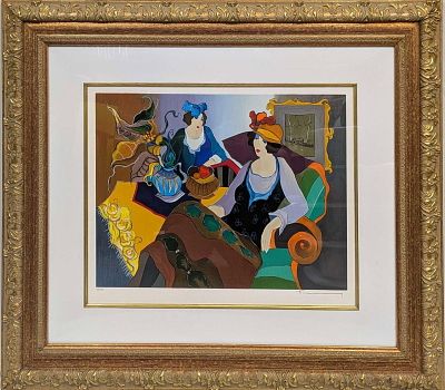 Framed S&N Itzchak Tarkay Melodramatic. Framed S&amp;N Itzchak Tarkay Melodramatic. This is 