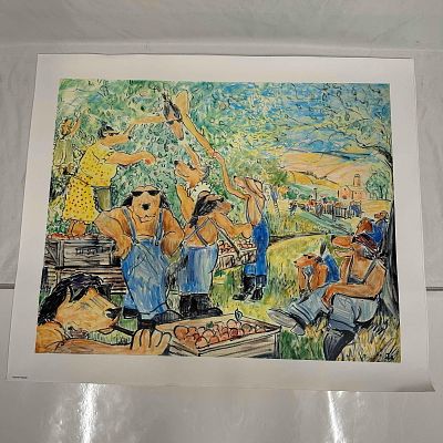 Summer Pickings Ivan Clarke Lonely Dog Series Medium Giclee on Canvas. Giclee on canvas print 