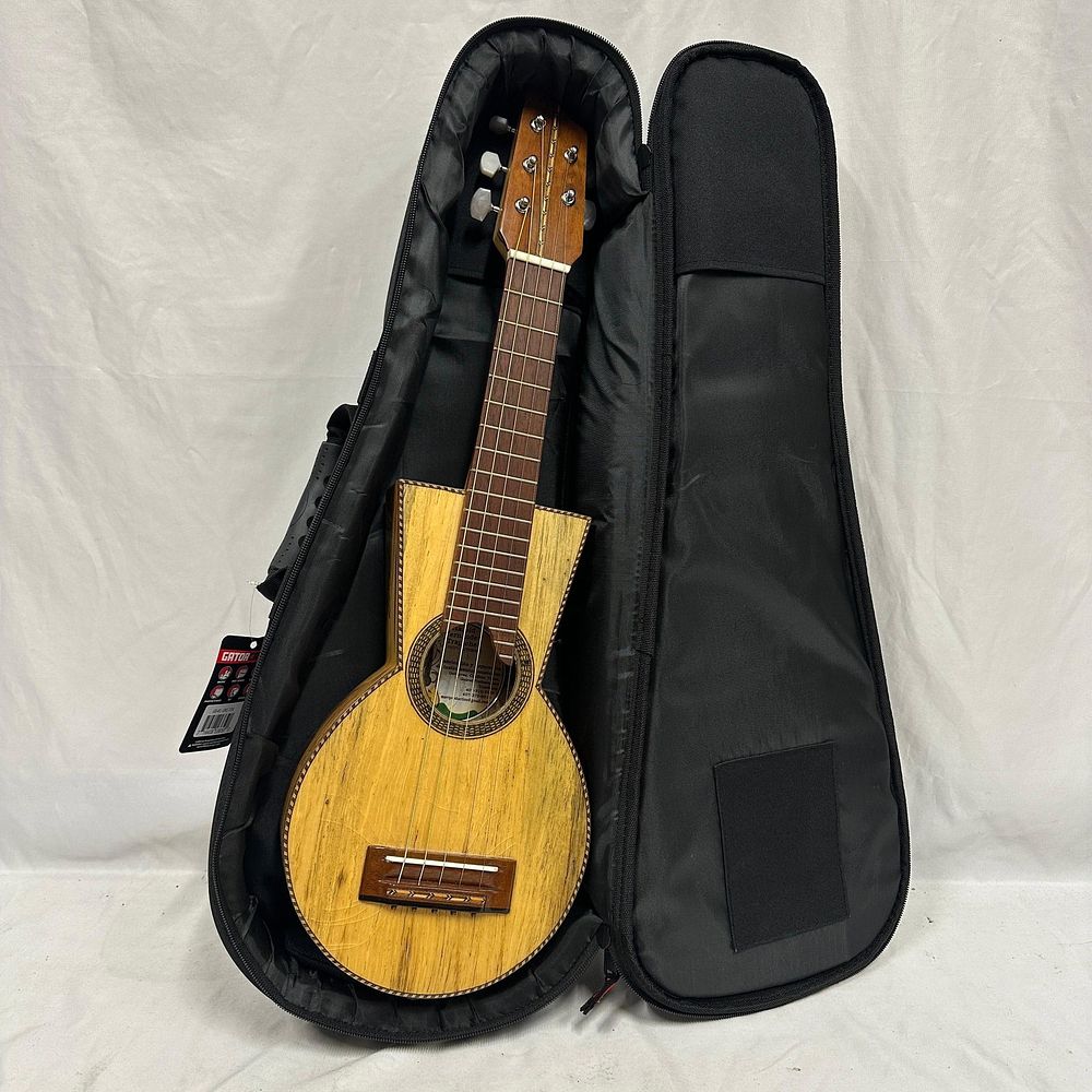 Lot 332: Harold Hernandez Trapiche Handmade Cuatro Tiple Style String Instrument