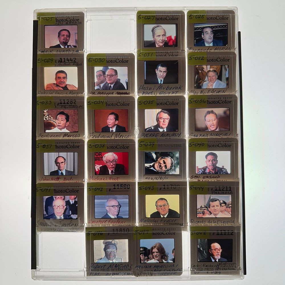 Lot 336: Collection of World Leaders and Political Figure Press Photo Slides 22