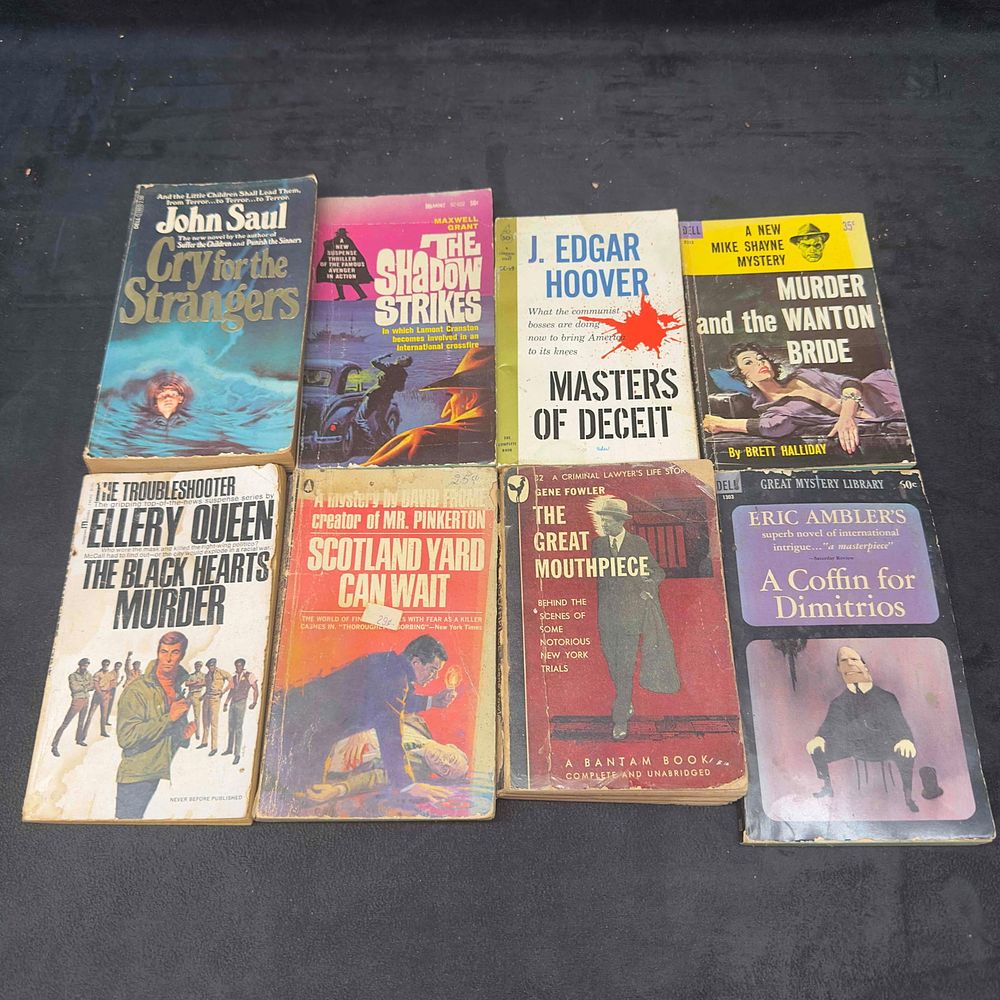 Lot 459: The Shadow Strikes Maxwell Grant Vintage Collectible Books Set Lot of Eight 8