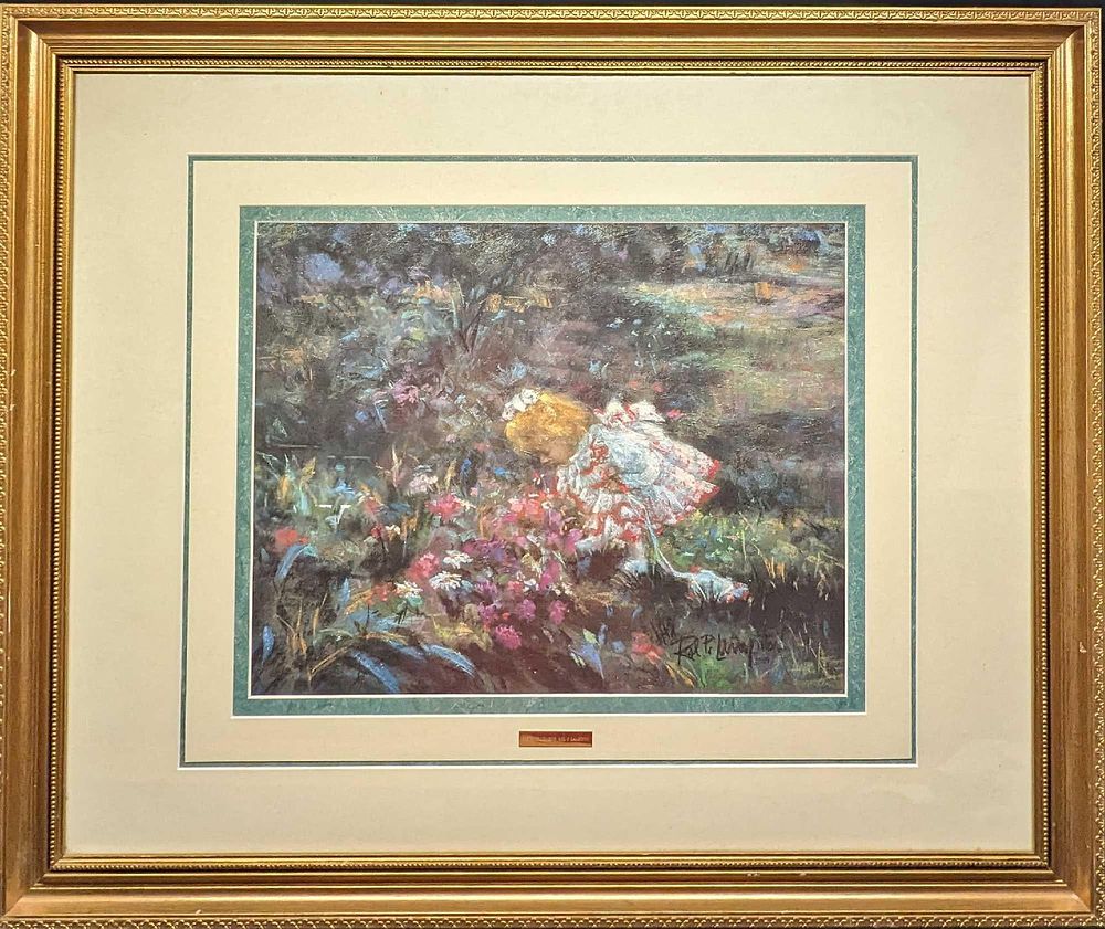 Lot 480: Framed Rol P. Lampitoc Precious Moment Print