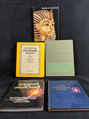 Lot Of Five Books On Mystery And Adventure. This lot consist of: "Mysteries of the Unexplained: 