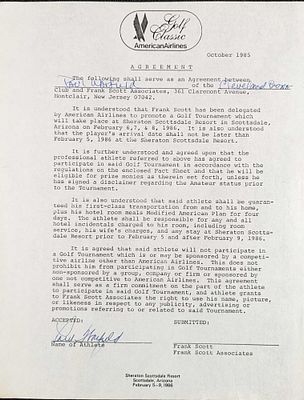 Signed Paul Warfield HOF Football Letter. Here is an invitation letter to play at the American 