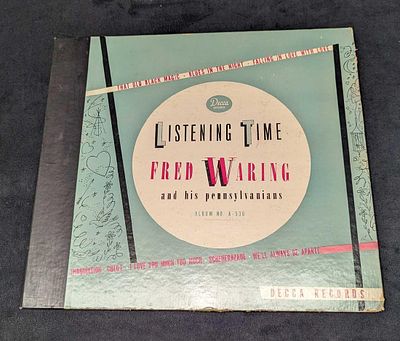 Vintage Fred Waring Listening Time 4 LPs Set. This Jazz set was released by Decca Records in 