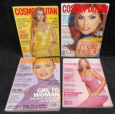 Four Vintage Cosmopolitan Magazines From The 90's (FC2). This lot contains Four Vintage 