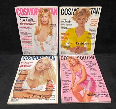 Four Vintage Cosmopolitan Magazines From The 90's (FC1). This lot contains Four Vintage 