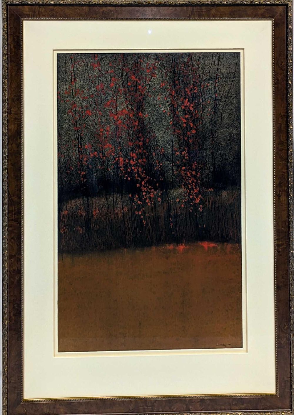 Lot 479: Framed George Shipperley Original Oil Pastel On Panel