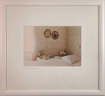 Framed Miss Mingledorffs Bedroom Photo. Here is a framed and matted photo of Miss Mingledorff's 