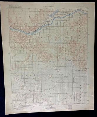 1915 USGS Topographic Map of Kansas Printed in 1915, based on a survey done in the 1890s of the 