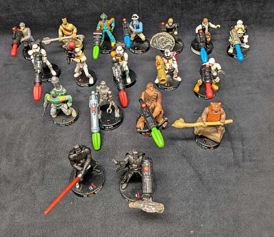 19 Star Wars Attacktix Tabletop Game Figures. This lot comes with 19 game figures for the game 