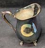 Vintage F.B. Rogers Silver Plated Footed Water Pitcher. This is approx 7 1/2" x 5 1/4" x 8 1/2" Image - 1