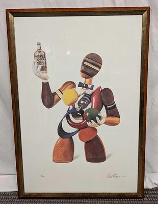 Framed S&N Absolut Vodka Daniel Meyer Print. Framed S&amp;N Absolut Vodka Daniel Meyer Print. 