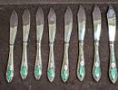 8 Towle Silver Plated & Stainless Steel Dinner Knives. 8 Towle Silver Plated &amp; Stainless Image - 1