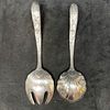 Arthur Court Cast Aluminum Rabbit Bunny Serving Utensils Spoon Set. Etched markings on the back Image - 8